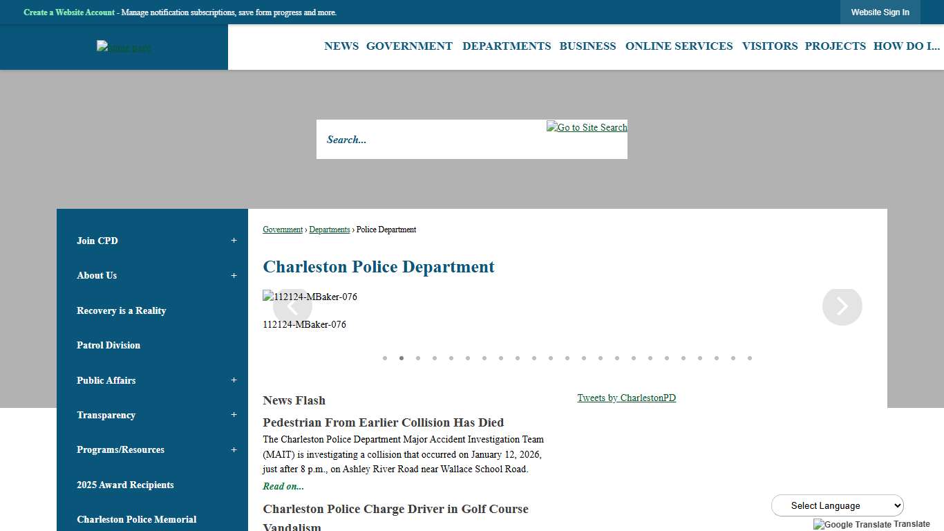 Charleston Police Department  | Charleston, SC - Official Website